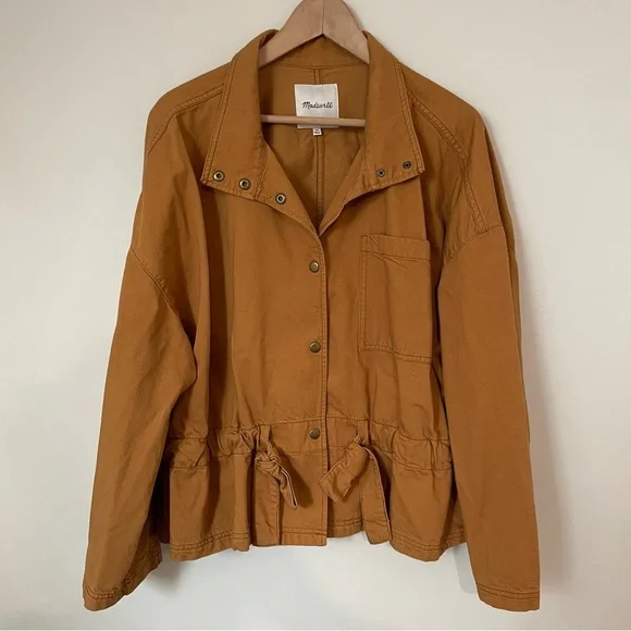 Madewell Southlake Military Jacket Dark Sahara Size 2X - Picture 5 of 10